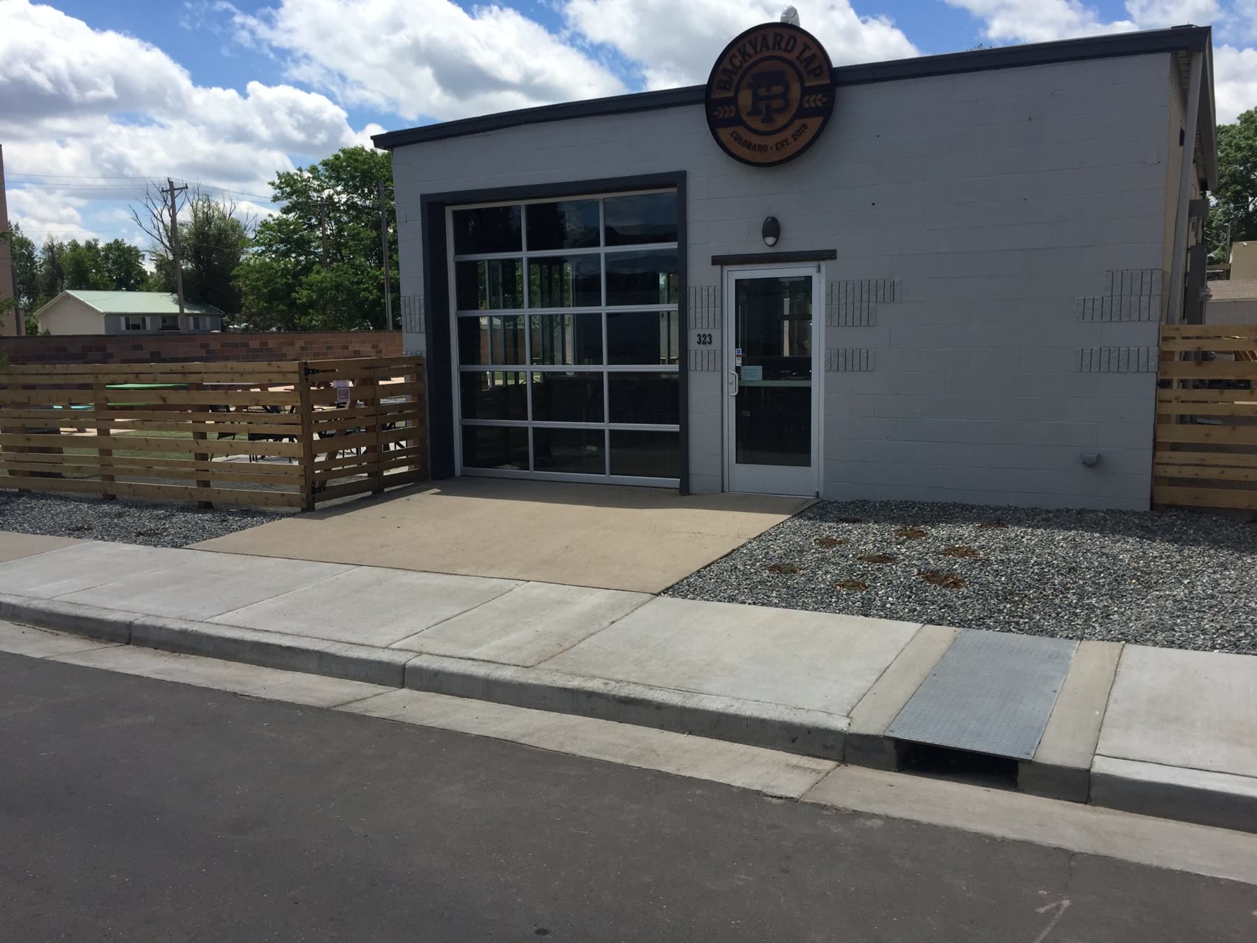 The Backyard Tap building on N. Railroad Avenue